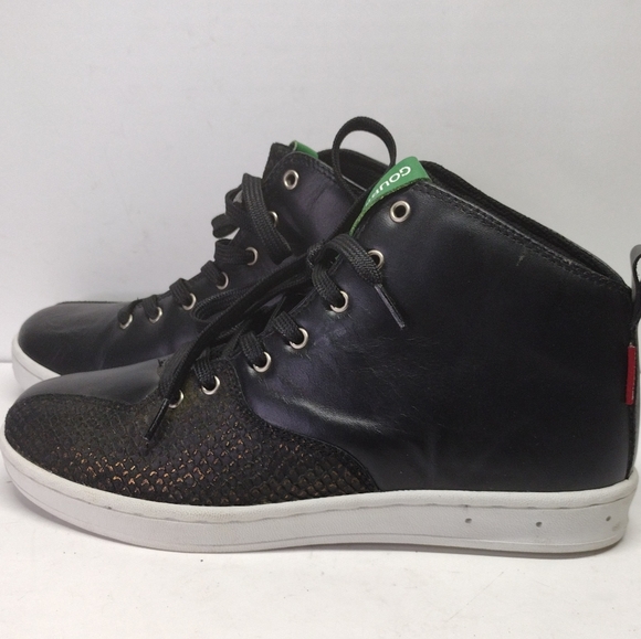 NFN Gourmet Quattro Skate 2 X Black Scale l Size 9.5 l Leather High Top l NWOT - Picture 7 of 13